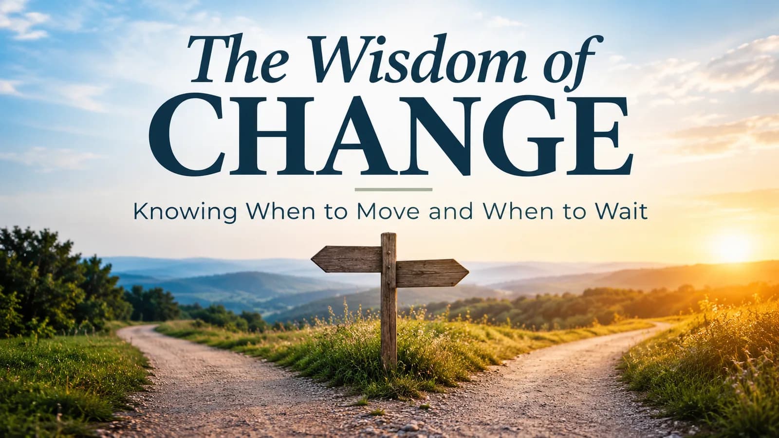 The Wisdom of Change: Knowing When to Move and When to Wait